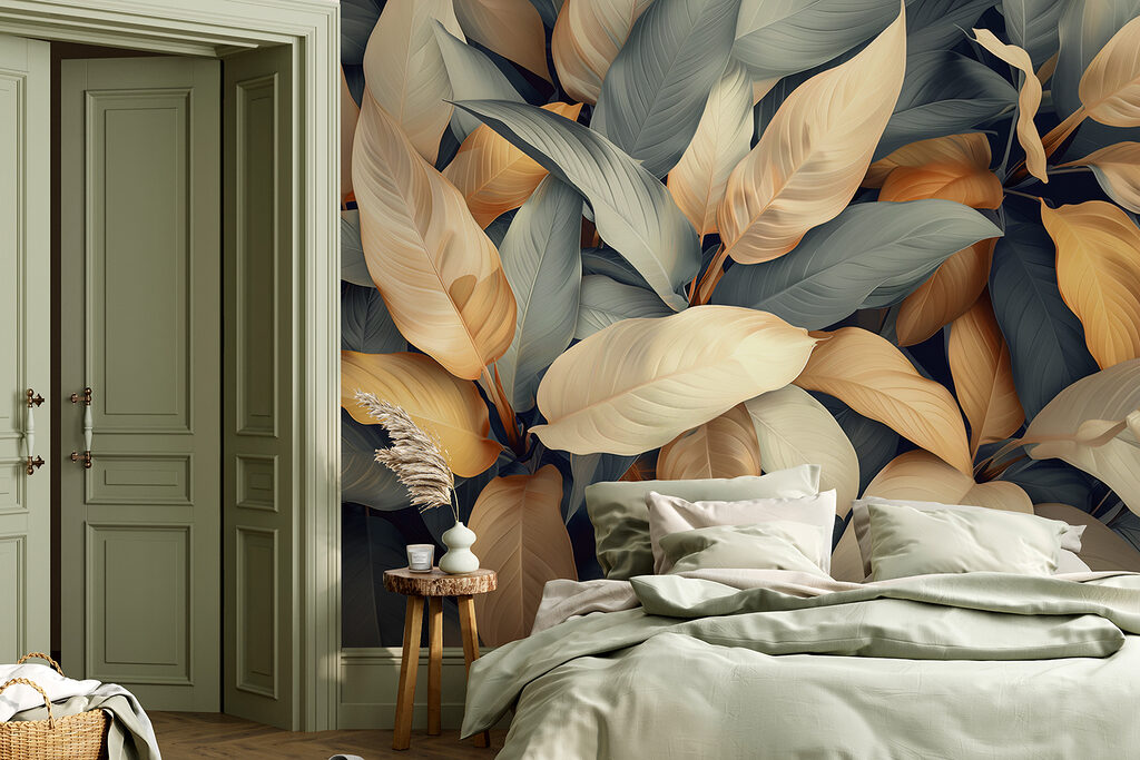 Goud en leigrijs blad — interieur 3