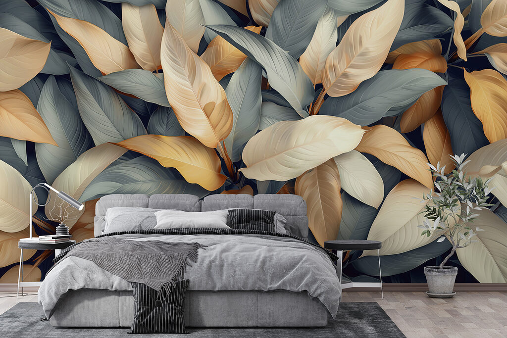 Goud en leigrijs blad — interieur 4