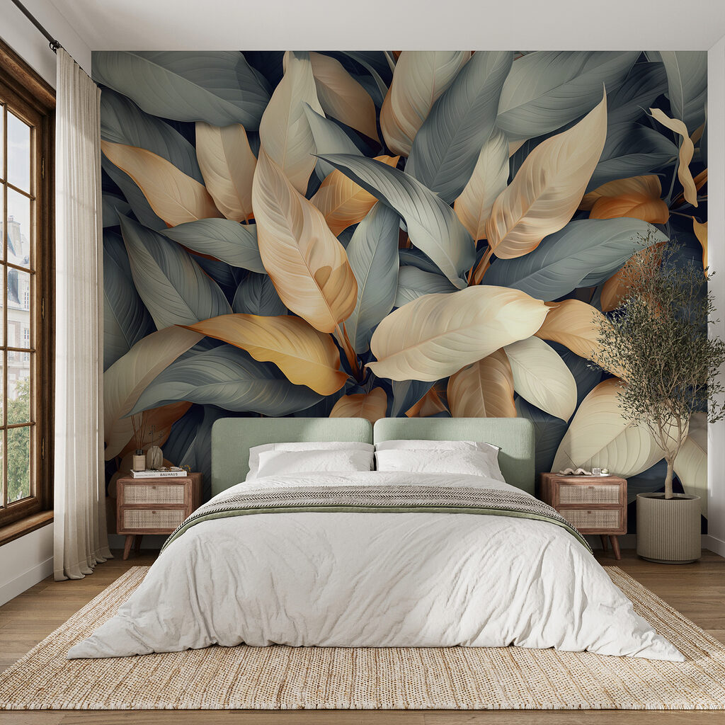 Goud en leigrijs blad — interieur 6