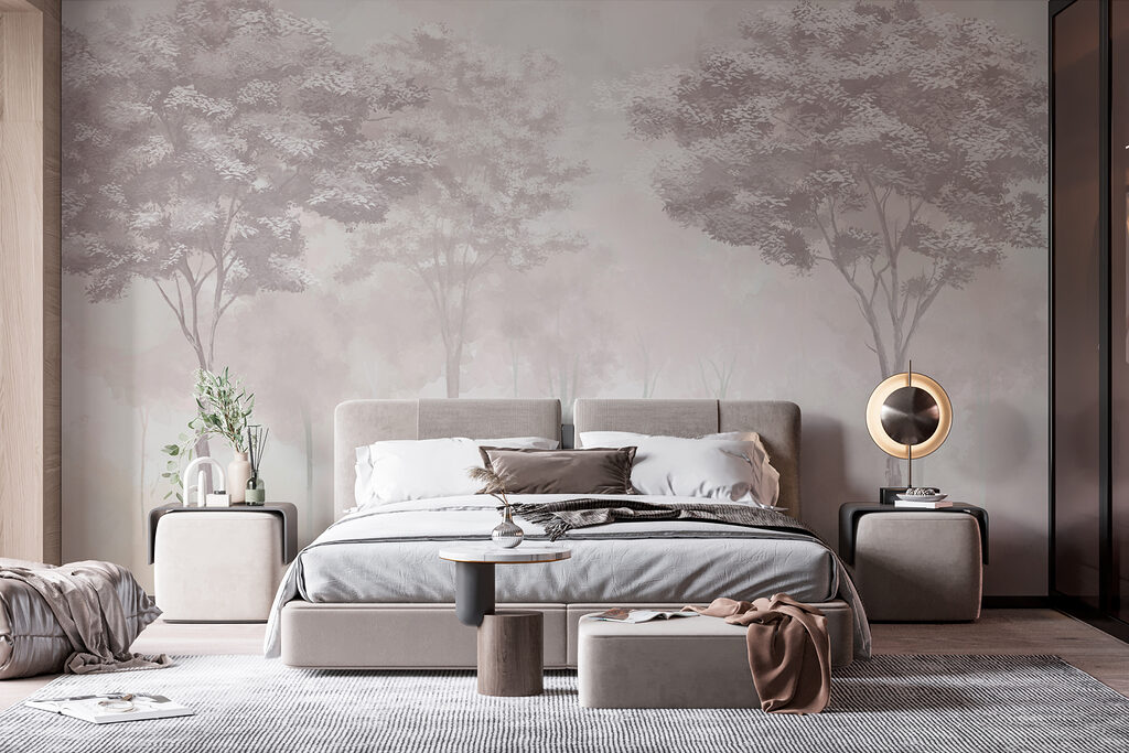 Bomen boven een pastelwaas — interieur 2