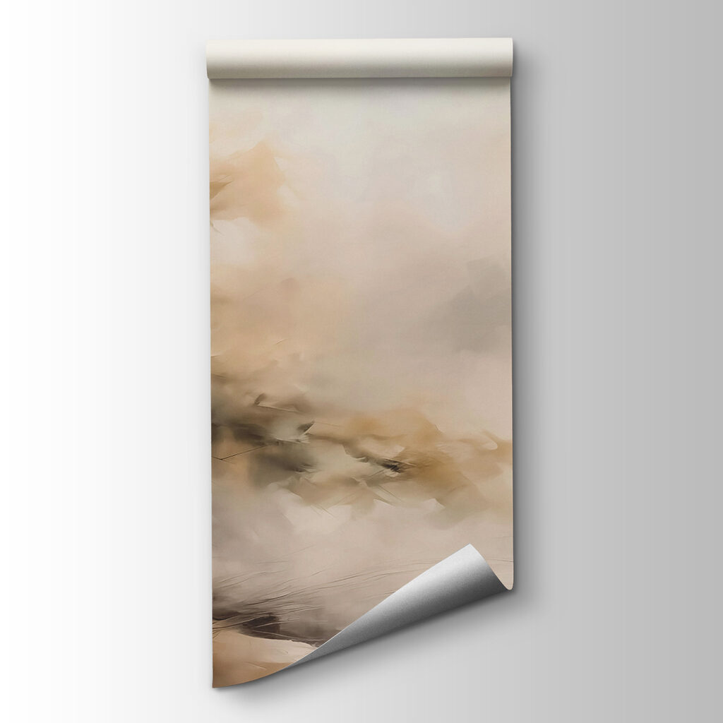 Eenzame boom, warme nevel — productweergave