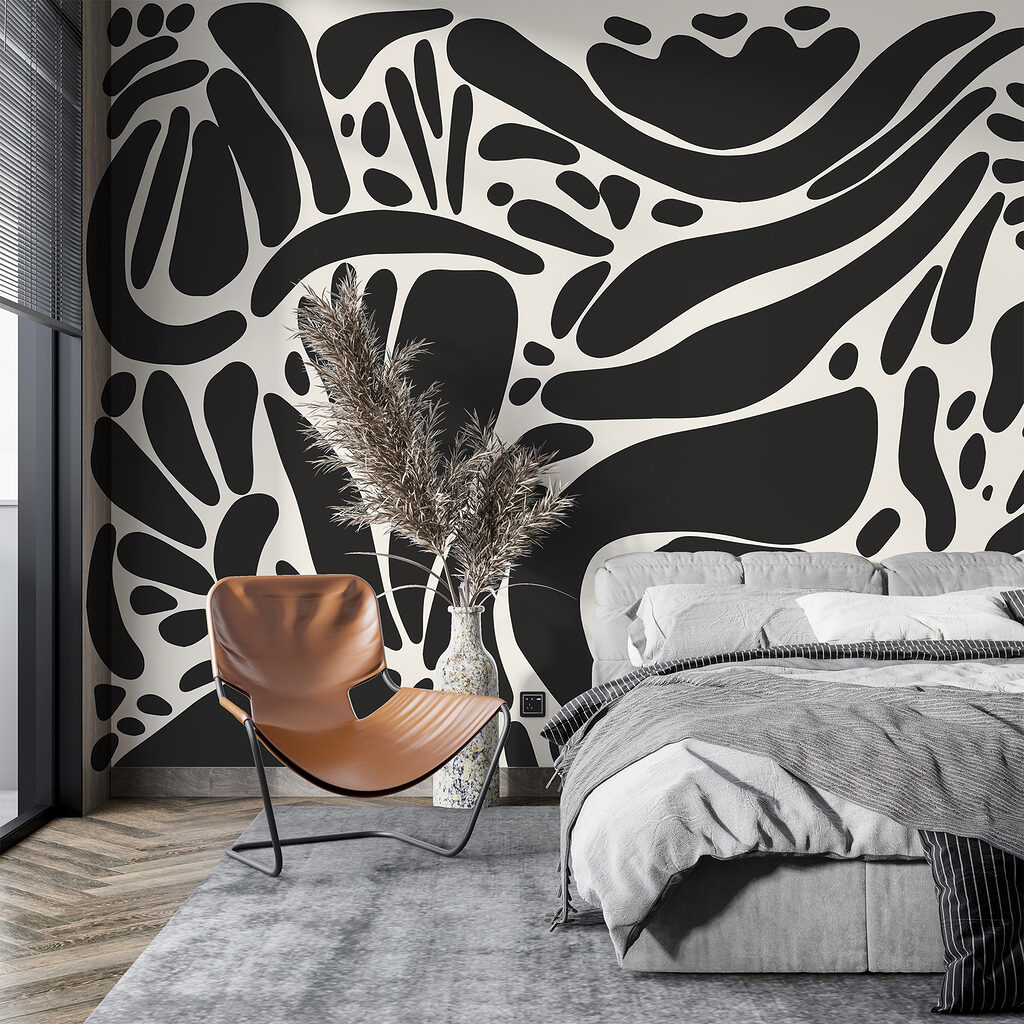 Zwarte vormen als papierknipsels — interieur 2