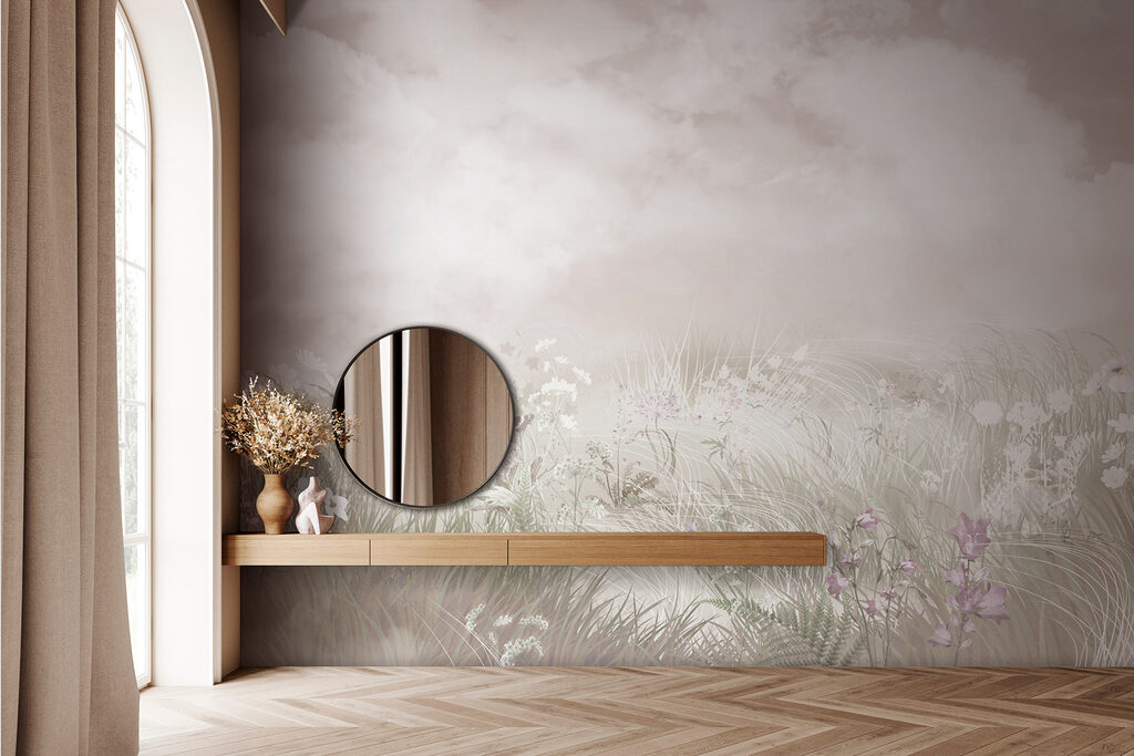 Bloemenweide onder zachte wolken — interieur 4