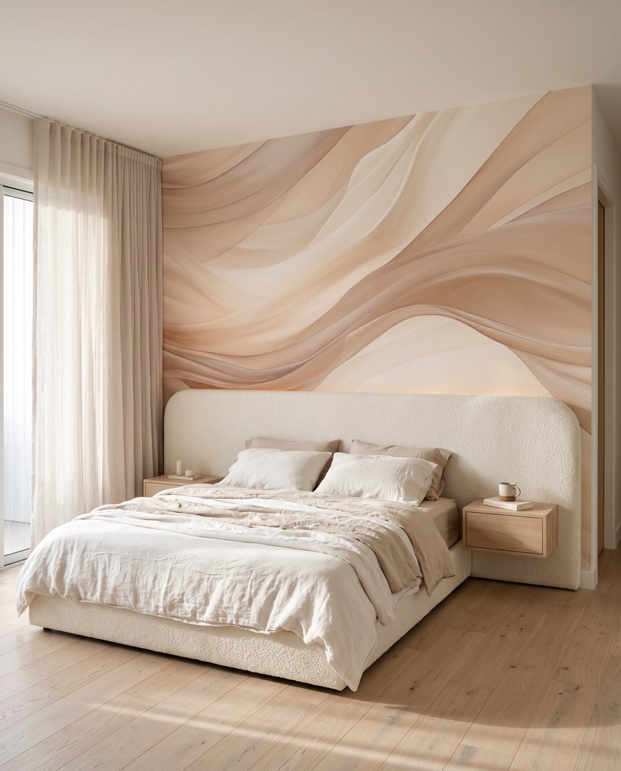 Zandkleurige golven van zachtheid — interieur 2