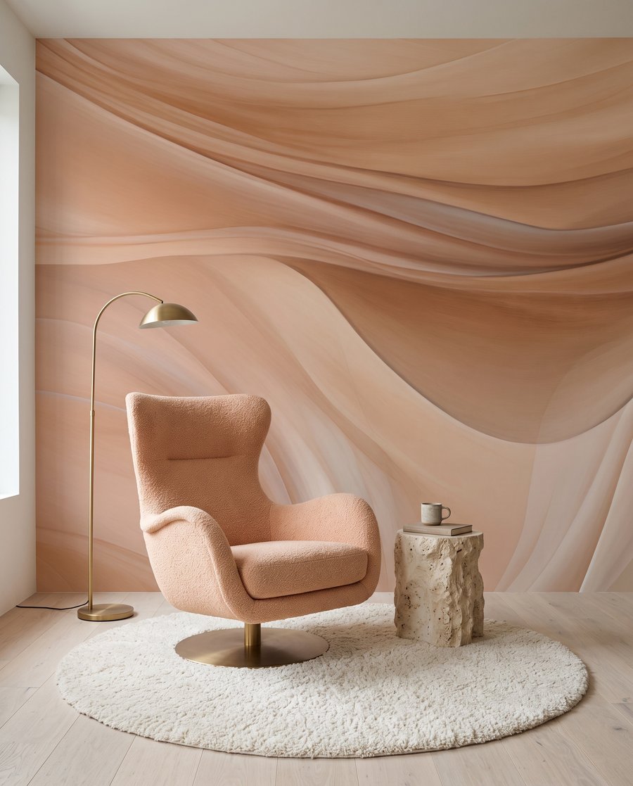 Zandkleurige golven van zachtheid — interieur 4