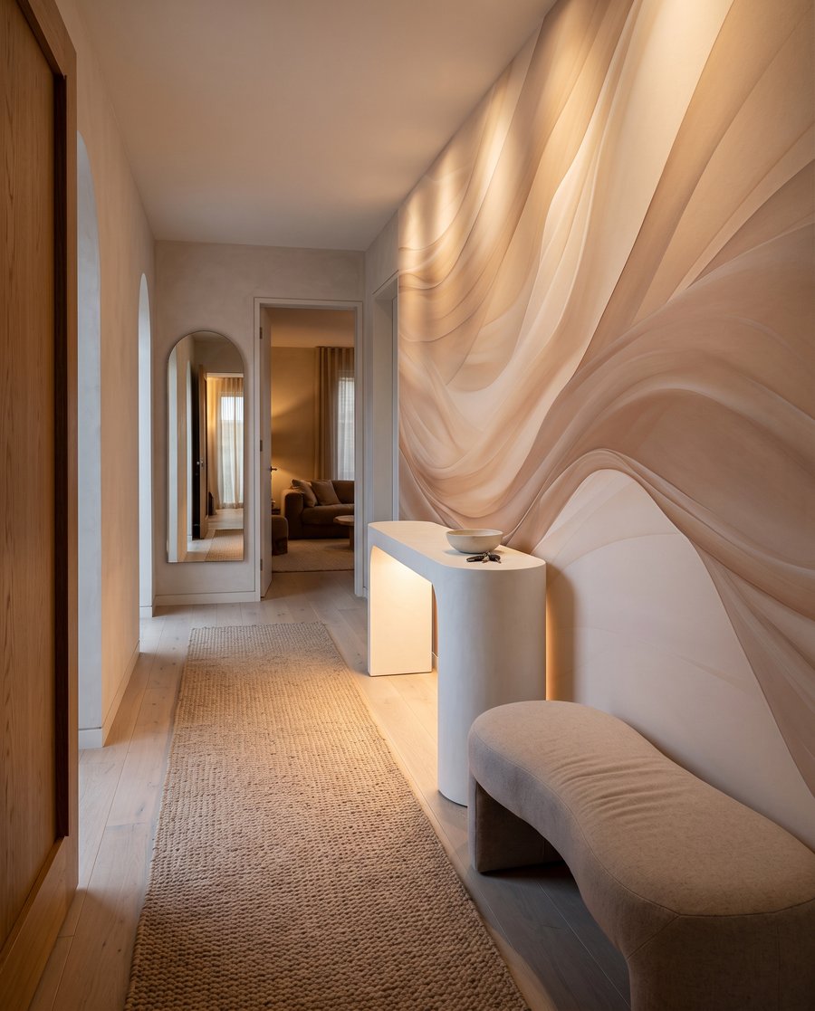 Zandkleurige golven van zachtheid — interieur 5