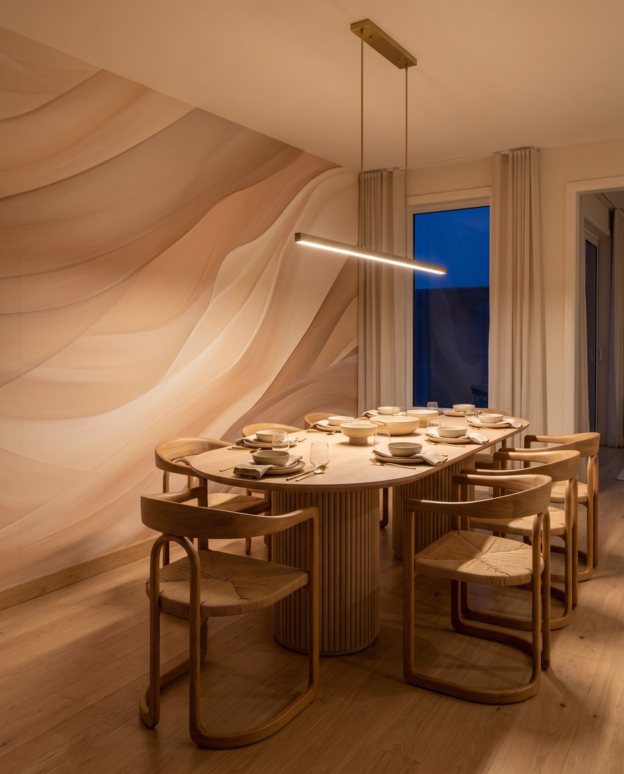 Zandkleurige golven van zachtheid — interieur 7