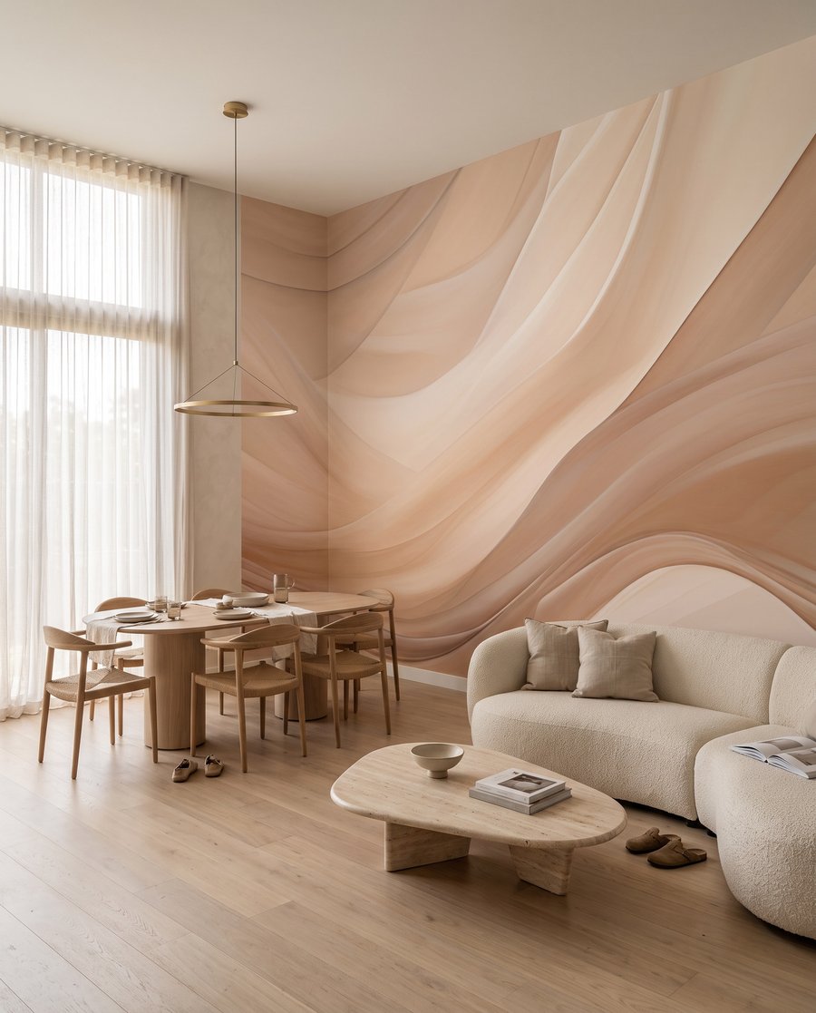 Zandkleurige golven van zachtheid — interieur 8