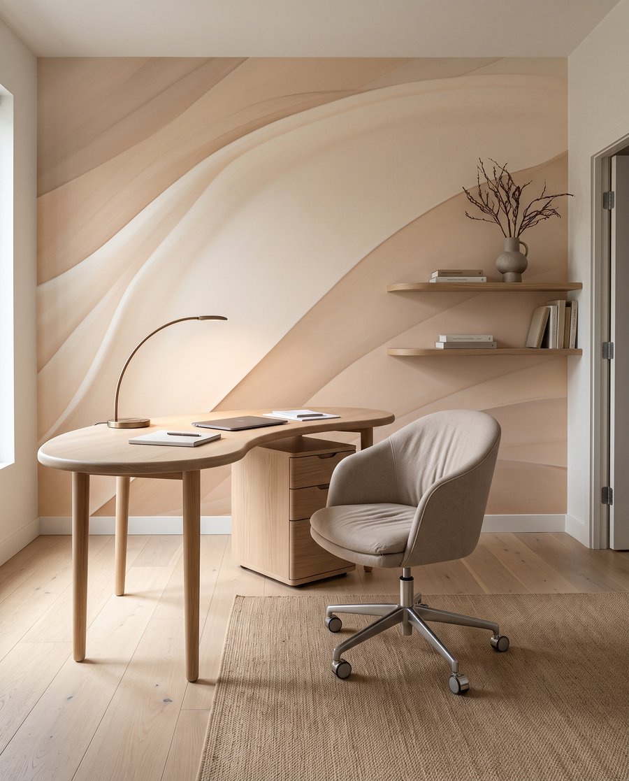 Zandkleurige golven van zachtheid — interieur 9