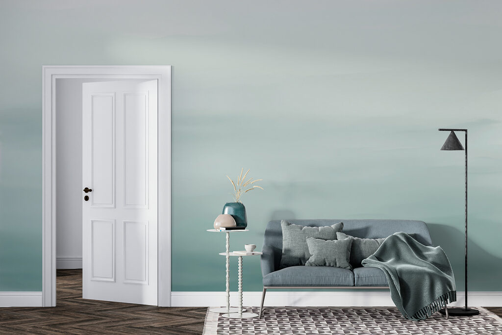 Witte en grijze lucht in een interieur