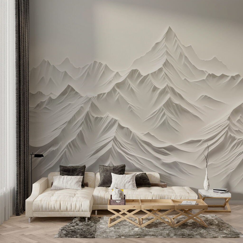Witte bergen met schaduwen — interieur 3