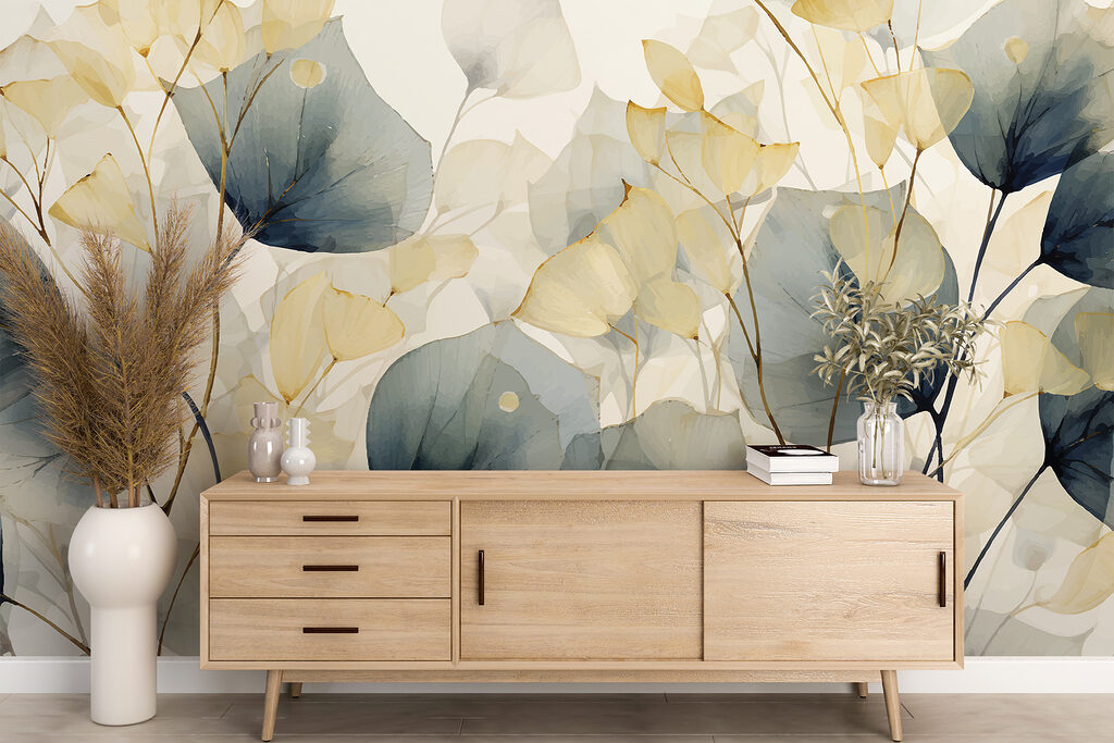 Fijne blaadjes in zachte tinten — interieur 2