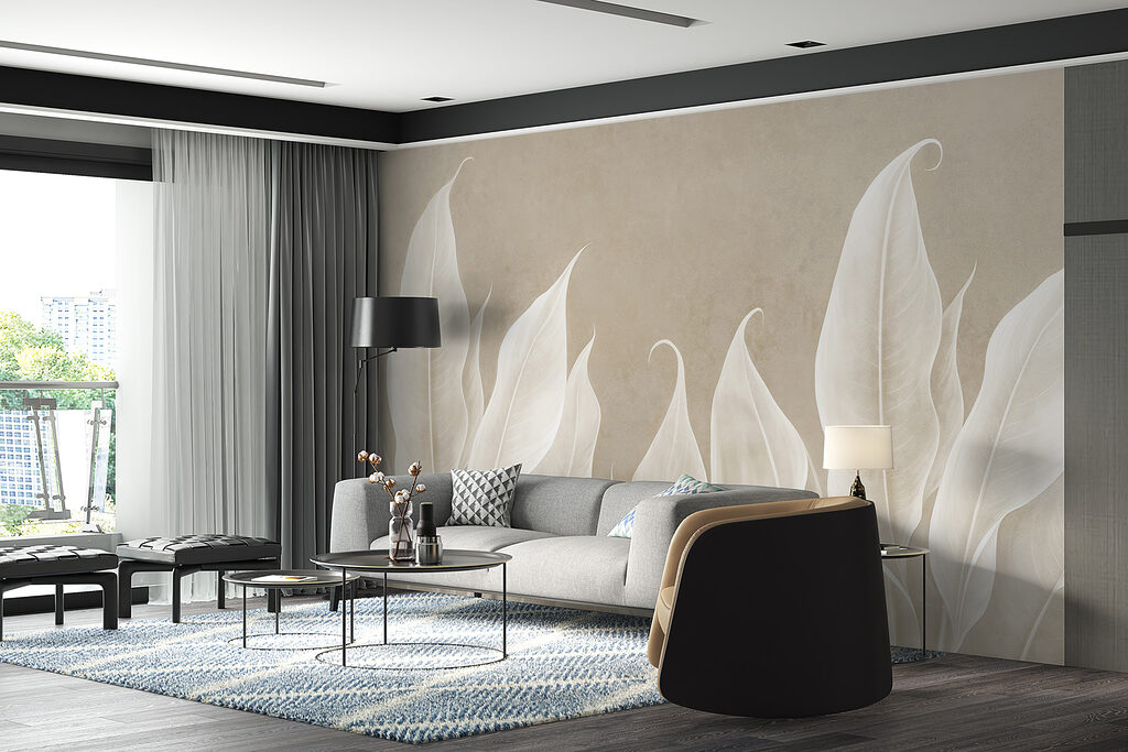 Witte bladen rijzen op — interieur 2