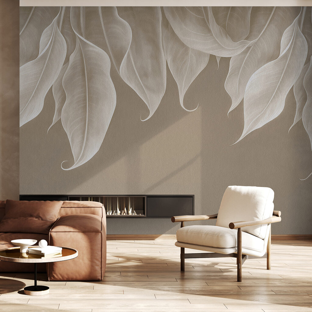 Witte bladen hangen omlaag — interieur 2