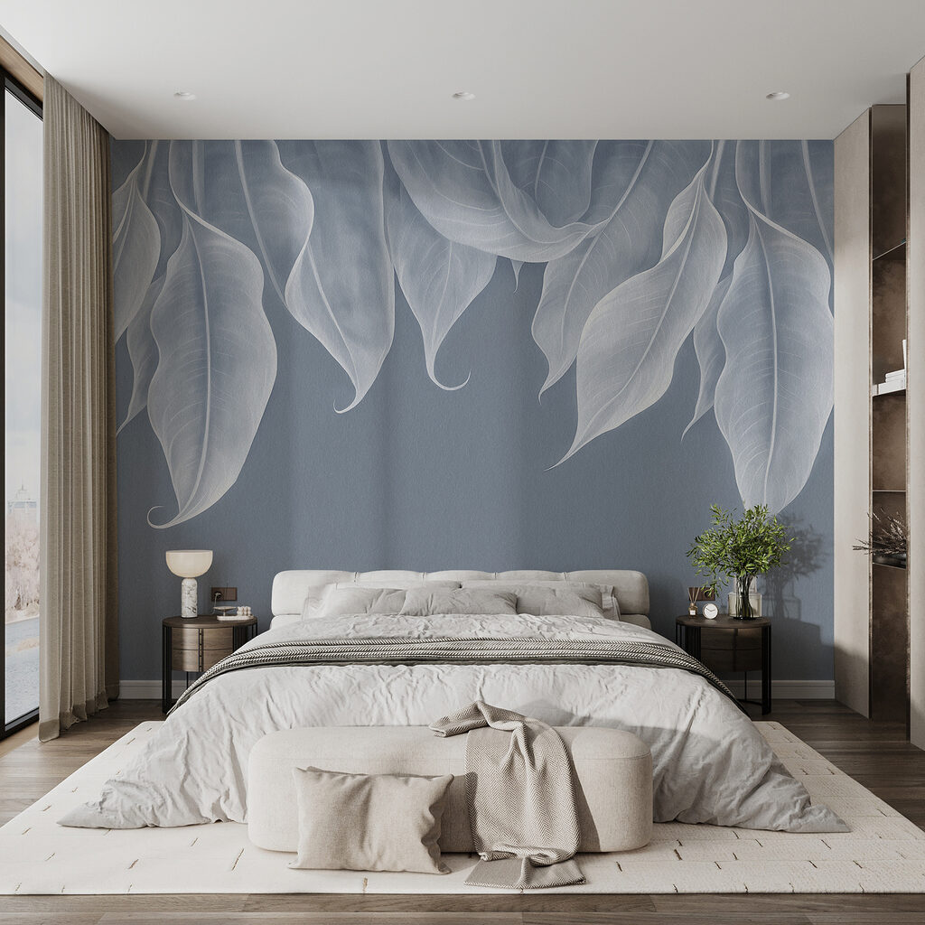 Hangende bladeren met krulpunten — interieur 1