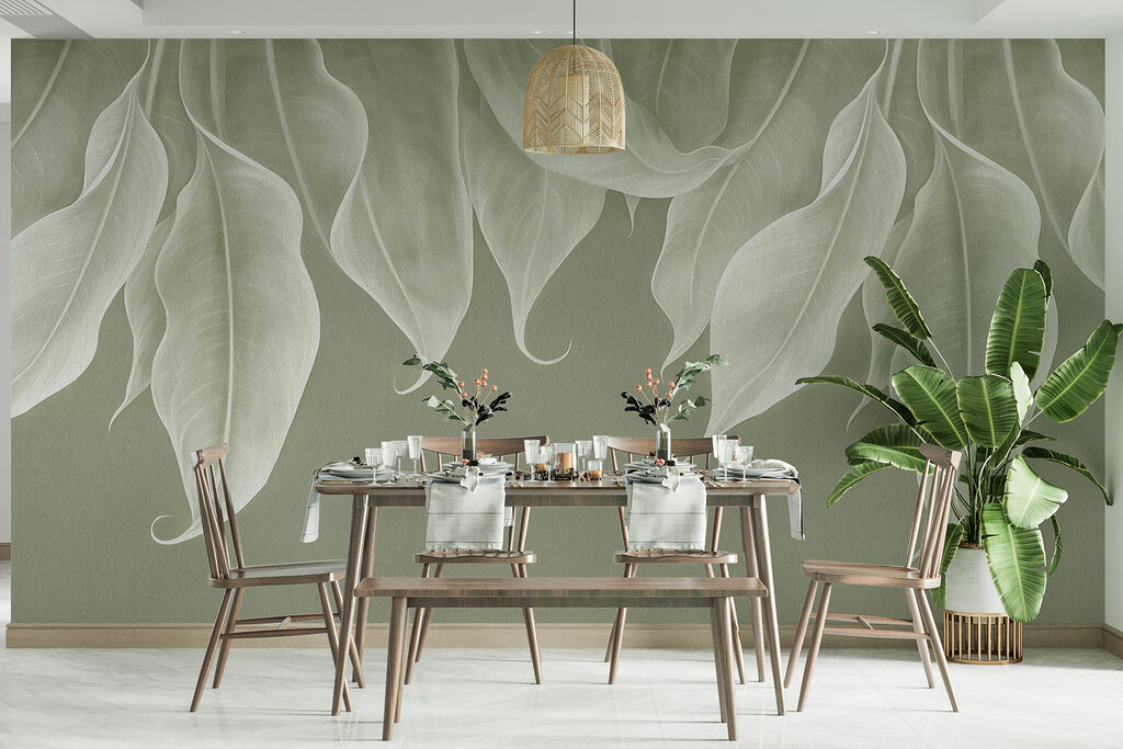 Hangende bladeren met krulpunten — interieur 3