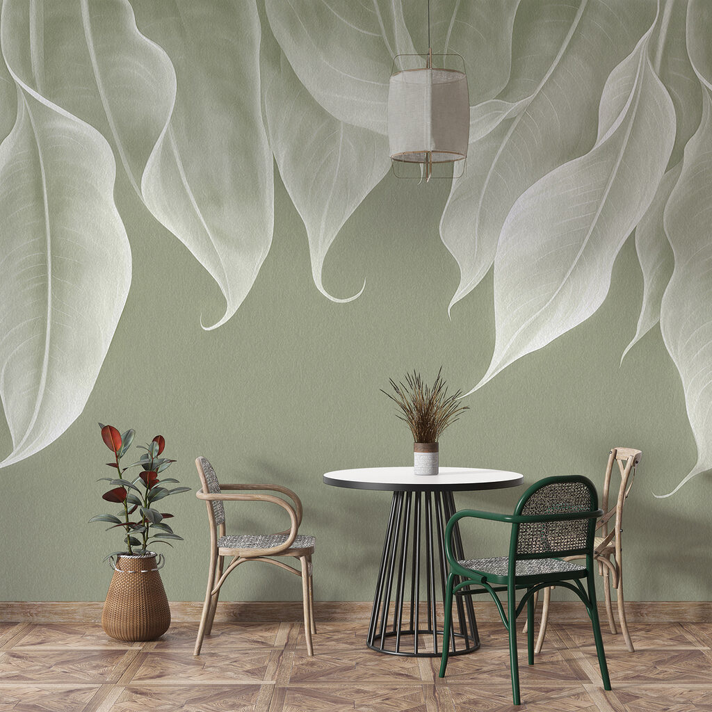 Hangende bladeren met krulpunten — interieur 4