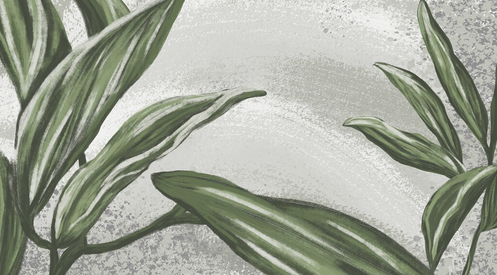 Groene bladstreken, witte vlekken — volledig ontwerp