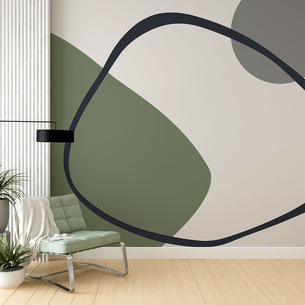 Groene en grijze kunst — interieur 2