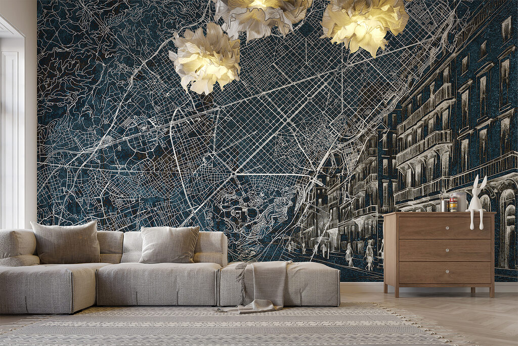 Straten verweven met gevels — interieur 3
