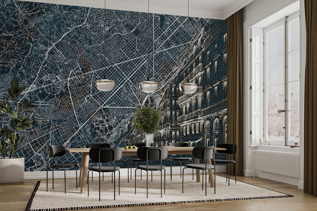 Straten verweven met gevels — interieur 4