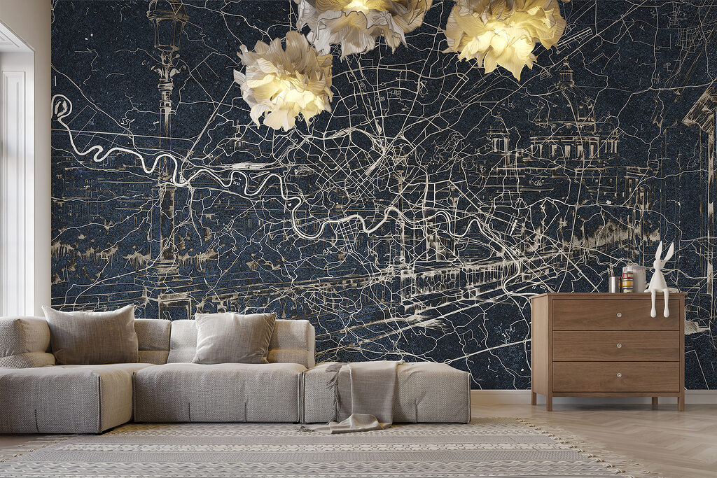 Stadskaart langs een rivier — interieur 2
