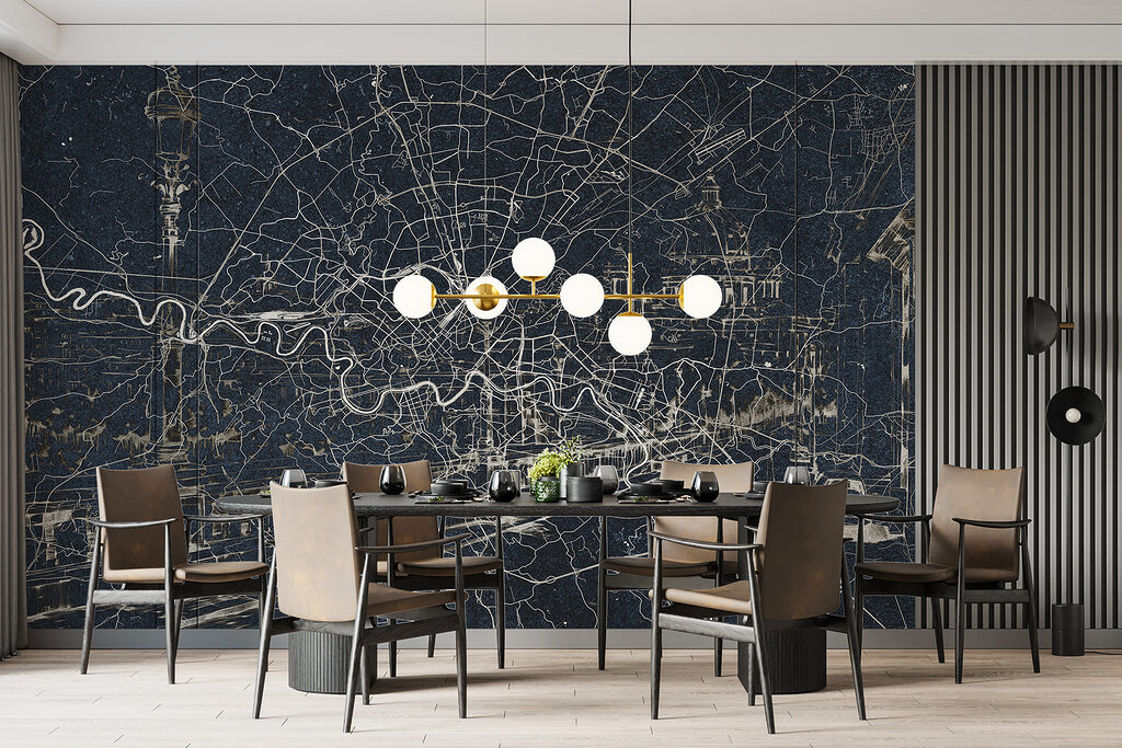 Stadskaart langs een rivier — interieur 3