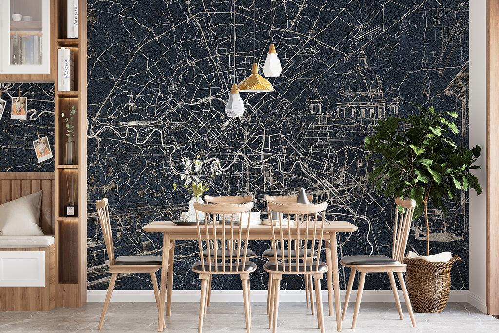 Stadskaart langs een rivier — interieur 4