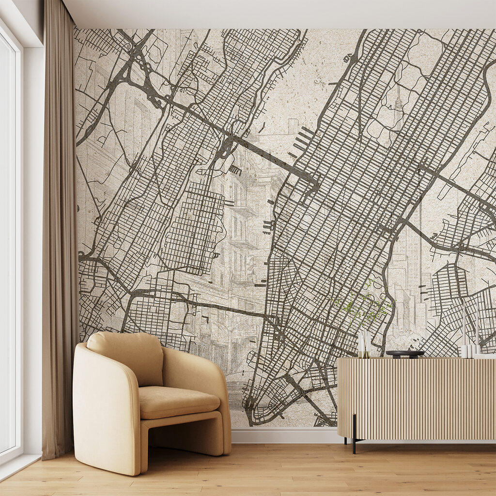Manhattan in fijne kaartlijnen — interieur 2