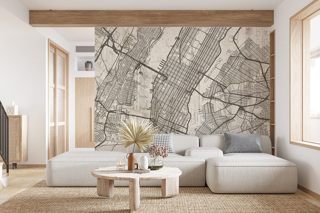 Manhattan in fijne kaartlijnen — interieur 3