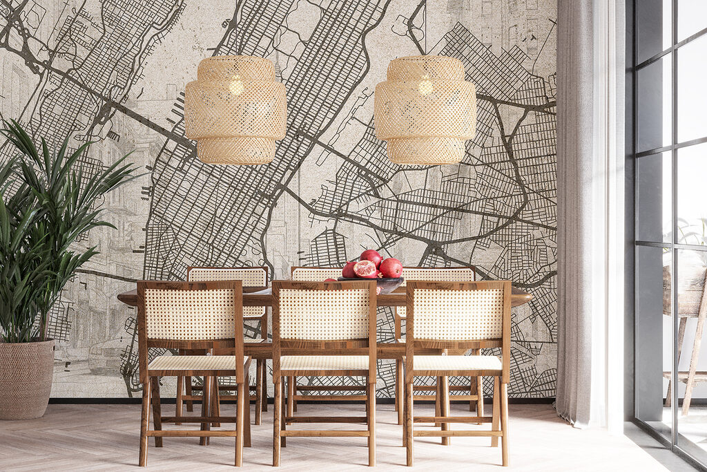 Manhattan in fijne kaartlijnen — interieur 4