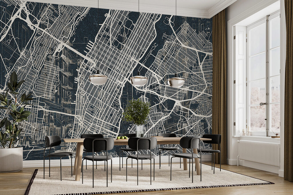 Manhattan in fijne kaartlijnen — interieur 3