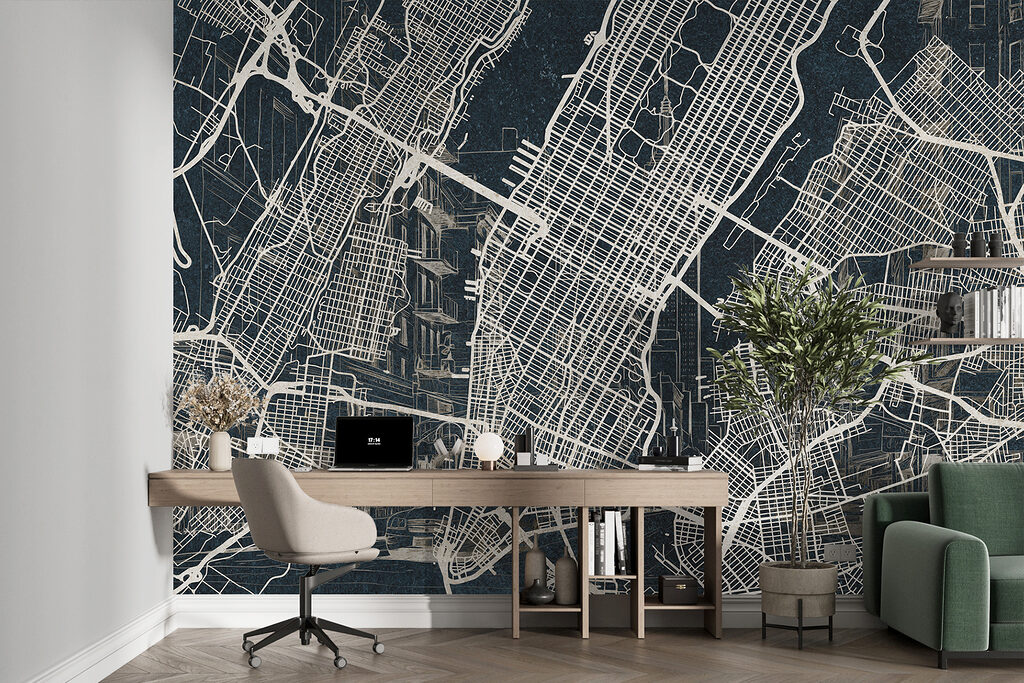 Manhattan in fijne kaartlijnen — interieur 4