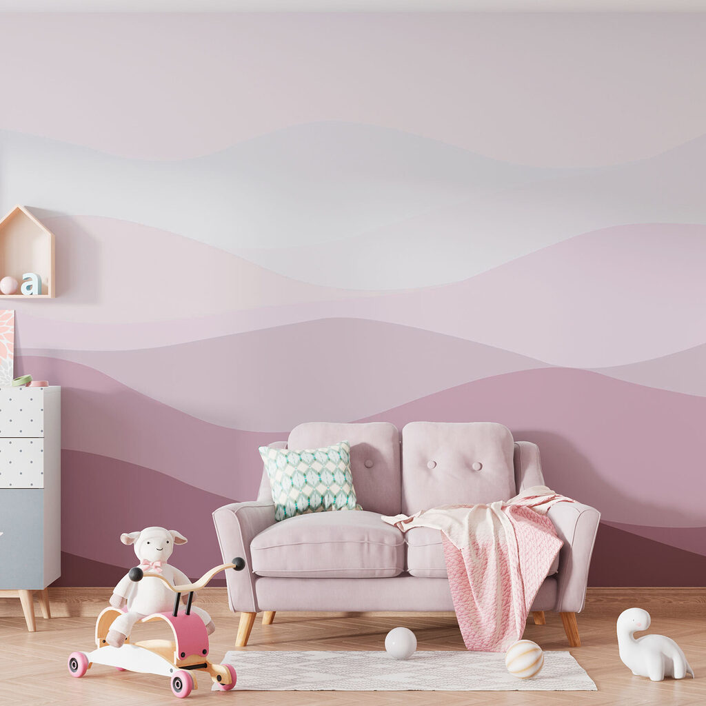 Heuvellagen in rustige kleurvlakken — interieur 2