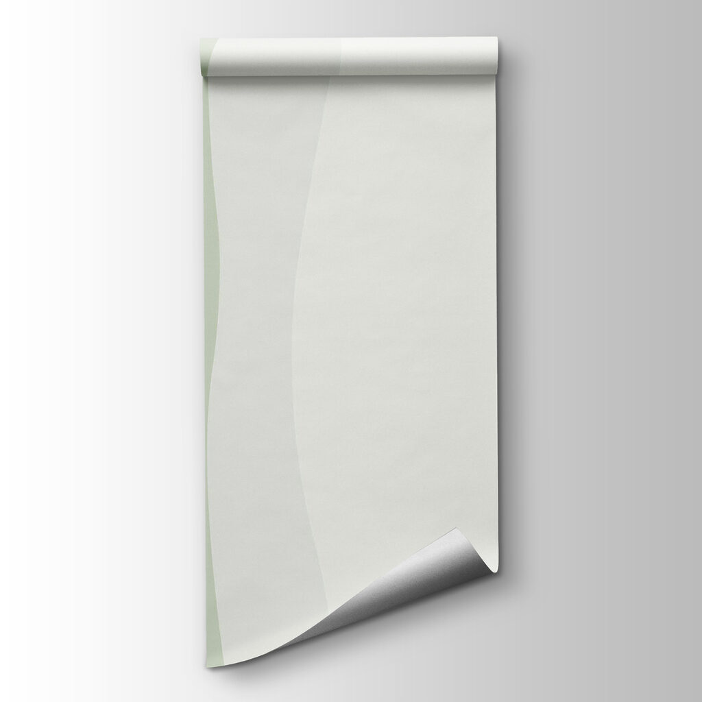 Groene en witte golvende lijnen — productweergave