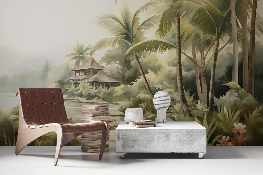 Palmen bij een strandhuis — interieur 2