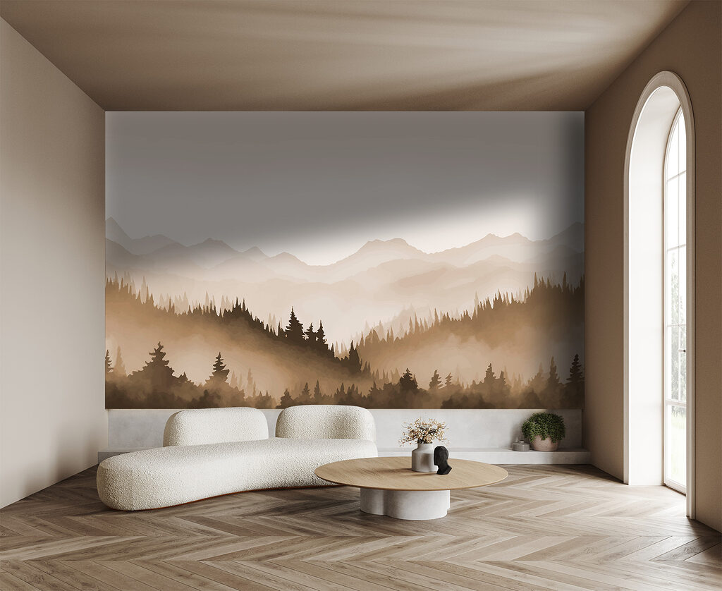 Dennenbossen tussen verre bergen — interieur 2