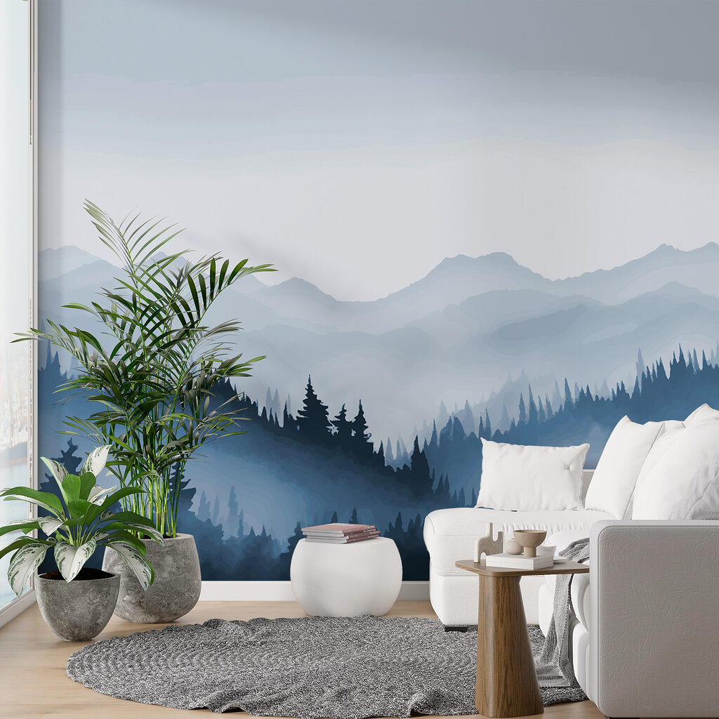 Dennenbossen tussen verre bergen — interieur 1