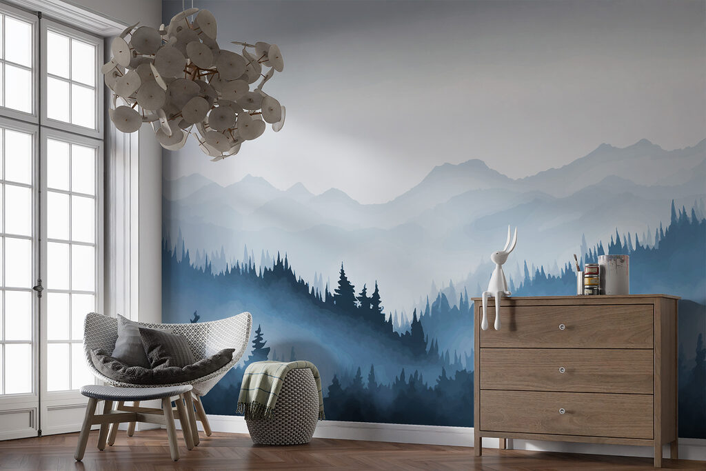 Dennenbossen tussen verre bergen — interieur 2