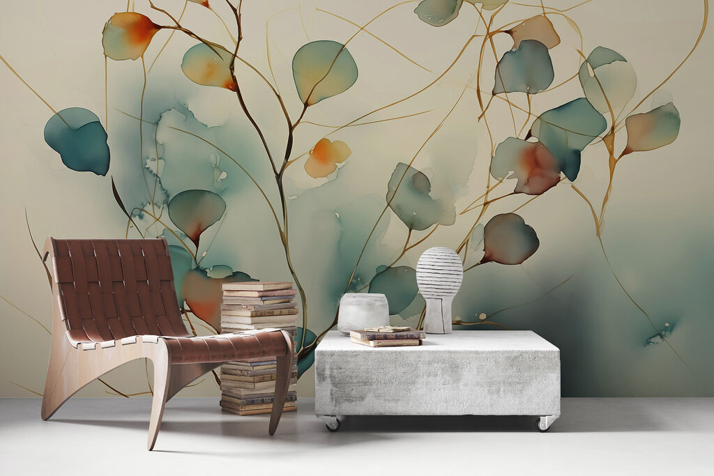 Dunne takken met kleurvlekjes — interieur 2
