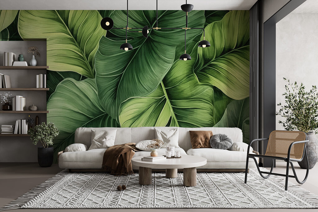 Groene bladeren, diepe plooien — interieur 1