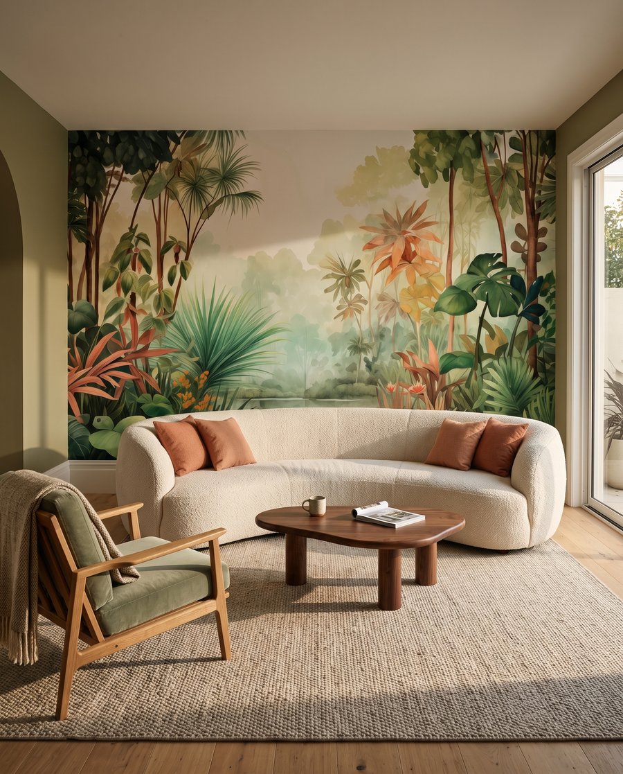 Licht in het woud in een interieur