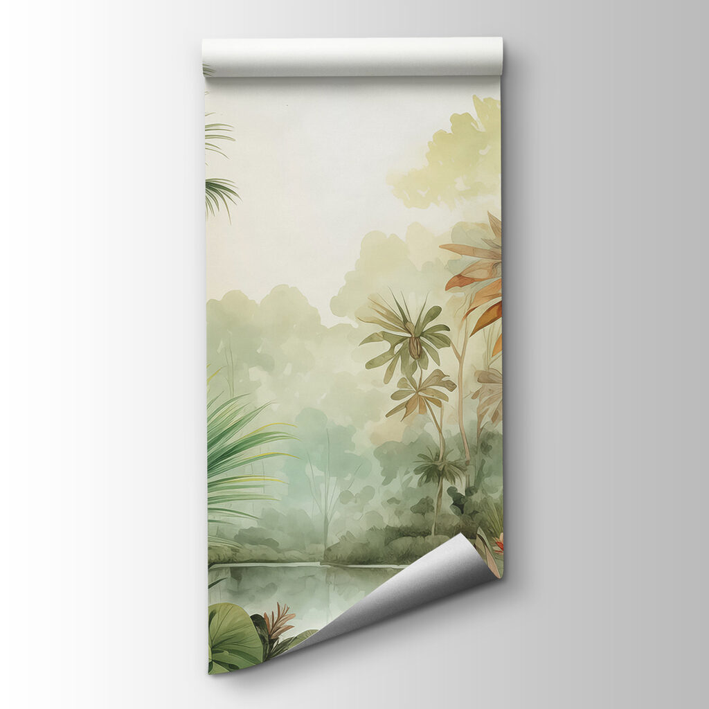 Aquarel van een bos — productweergave