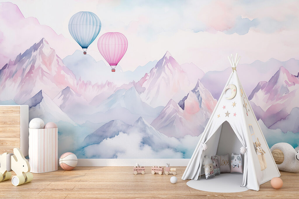 Twee ballonnen tussen bergtoppen — interieur 2