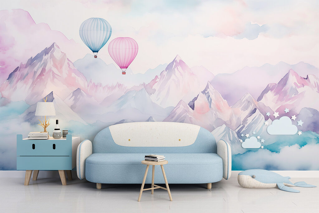 Twee ballonnen tussen bergtoppen — interieur 3