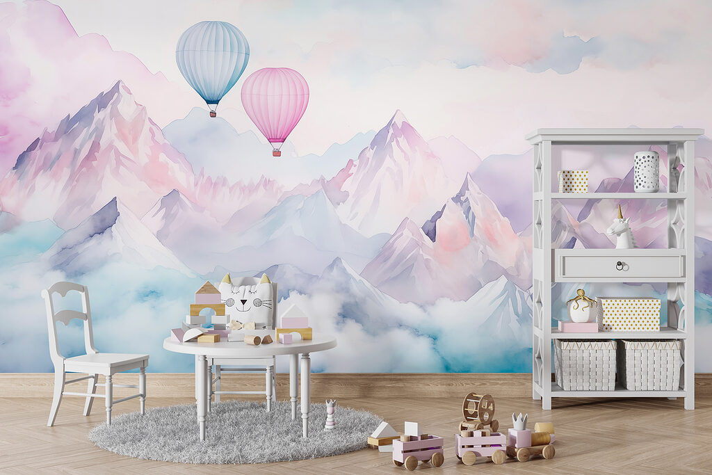 Twee ballonnen tussen bergtoppen — interieur 4