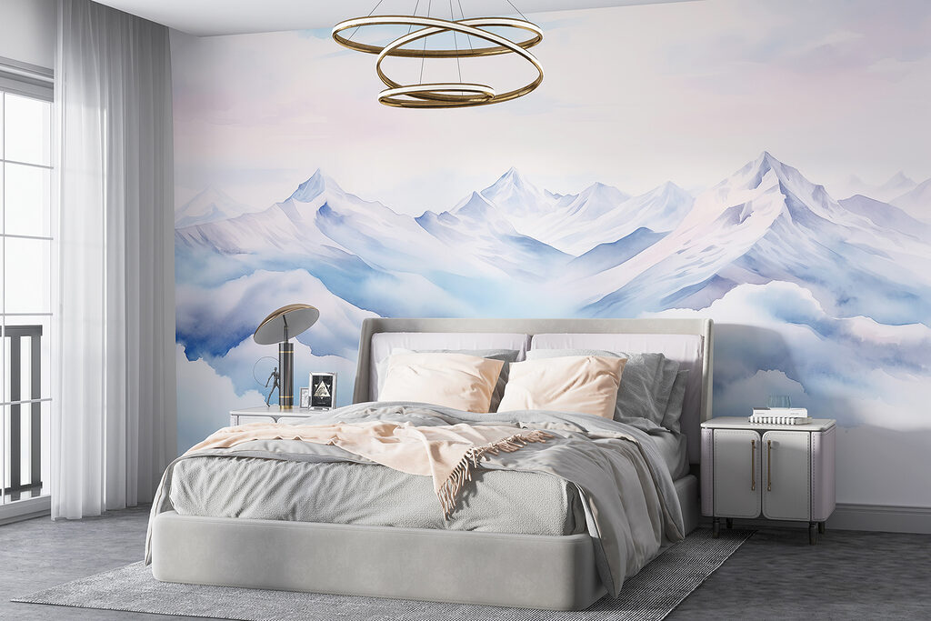 Sneeuwtoppen boven een wolkenzee — interieur 2