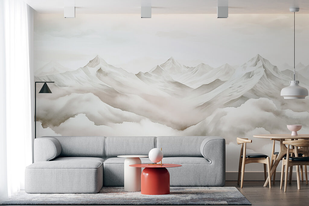 Bergtoppen in een wolkenzee — interieur 3