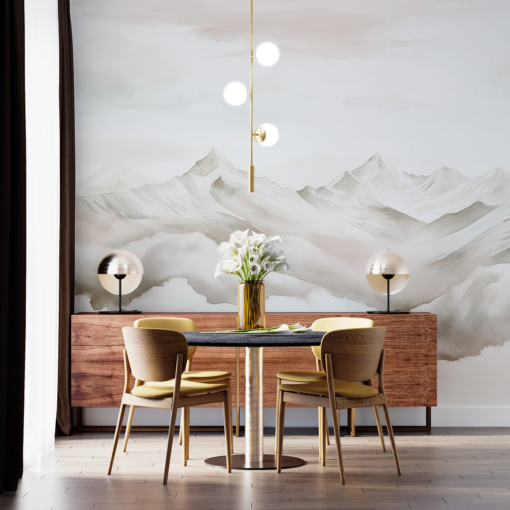 Bergtoppen in een wolkenzee — interieur 4