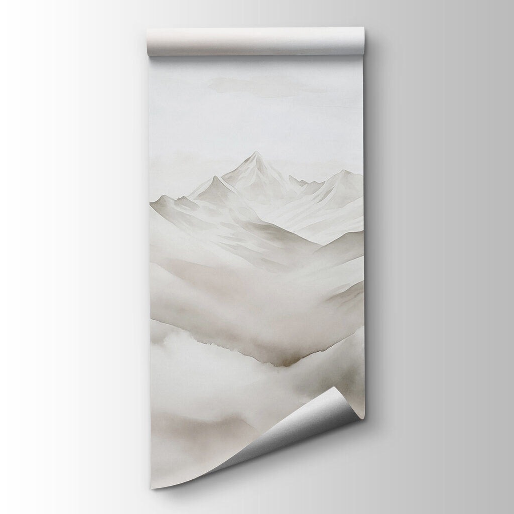 Bergtoppen in een wolkenzee — productweergave